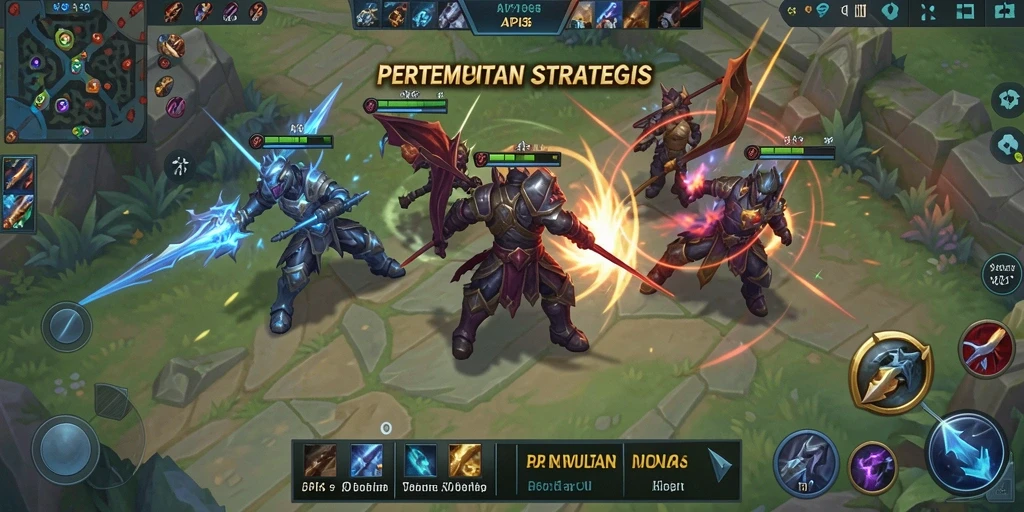 Tampilan menarik dari gameplay aksi pertempuran MOBA API36.