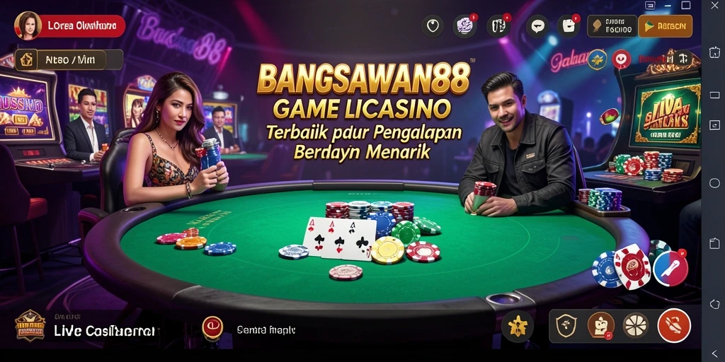 Tampilan permainan Live Casino yang menarik dan interaktif.