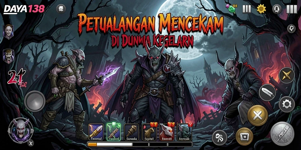 Tangkapan layar menampilkan gameplay menyeramkan dari DAYA138.