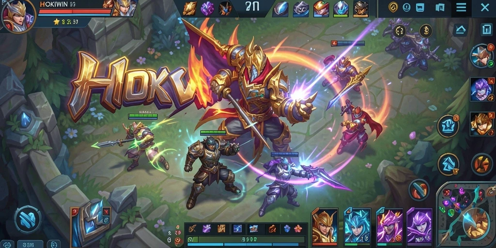 Tampilan gameplay HOKIWIN yang seru dan strategis.