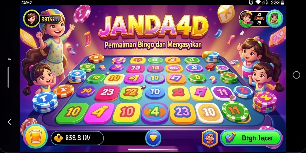 Tampilan menarik dari gameplay Bingo di JANDA4D.