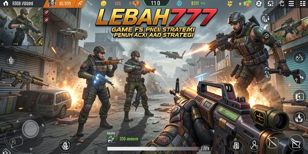 Gameplay menegangkan dalam aksi tembak-menembak di LEBAH777.