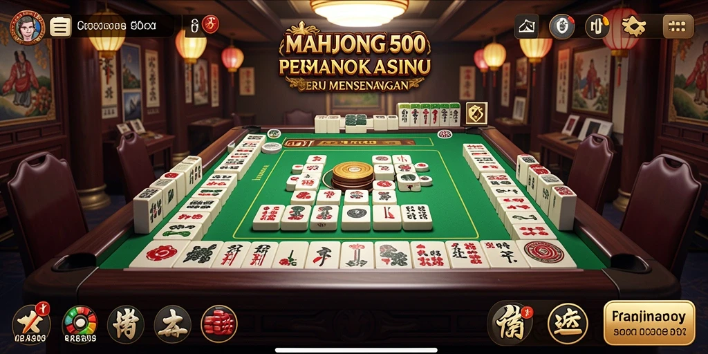Tampilan gameplay seru dan menantang dari MAHJONG500.