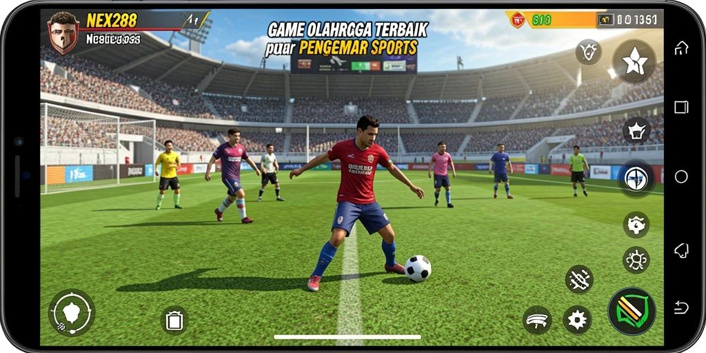 Tampilan gameplay seru NEX288 dengan aksi olahraga yang menegangkan.