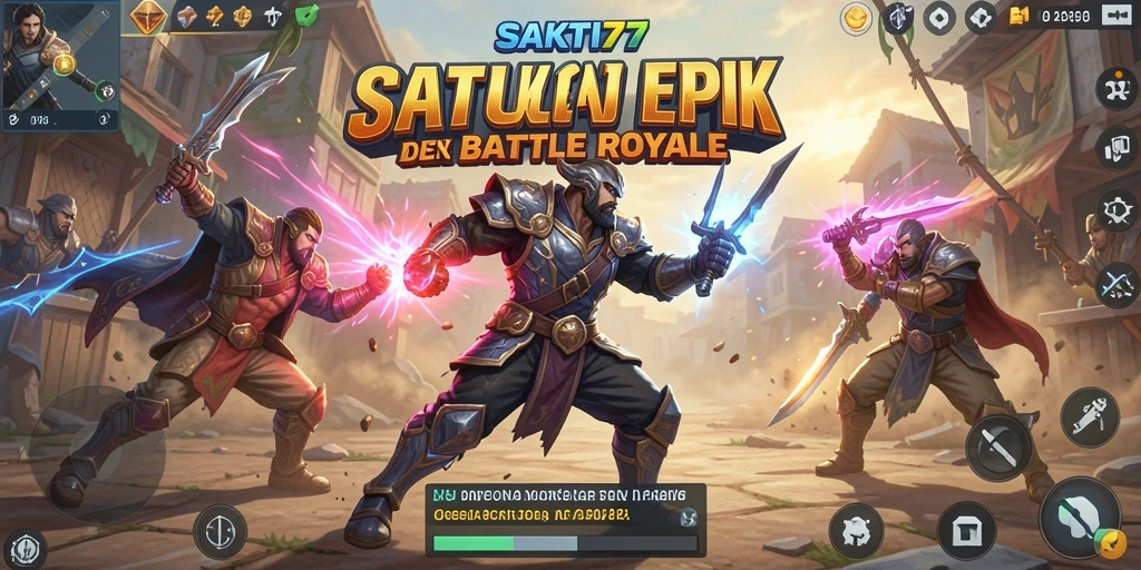 Gameplay menegangkan dalam pertempuran Battle Royale yang seru.