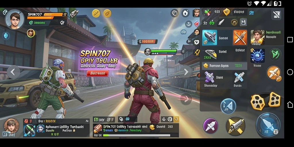 Tampilan antarmuka utama SPIN707 yang sederhana dan fungsional.
