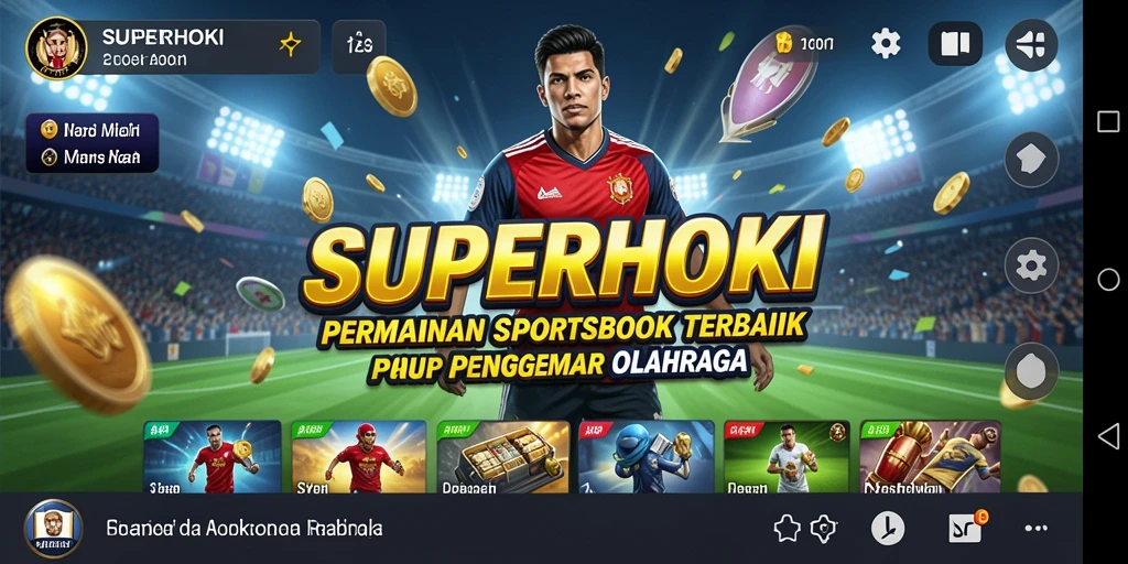 Tampilan screenshot SUPERHOKI dengan antarmuka taruhan yang interaktif.